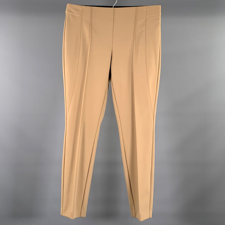 LAFAYETTE 148 Size 8 Tan Polyamide Bend Trouser Cut Casual Pants
