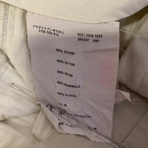 PRADA Size 36 Khaki Cotton Zip Fly Casual Pants