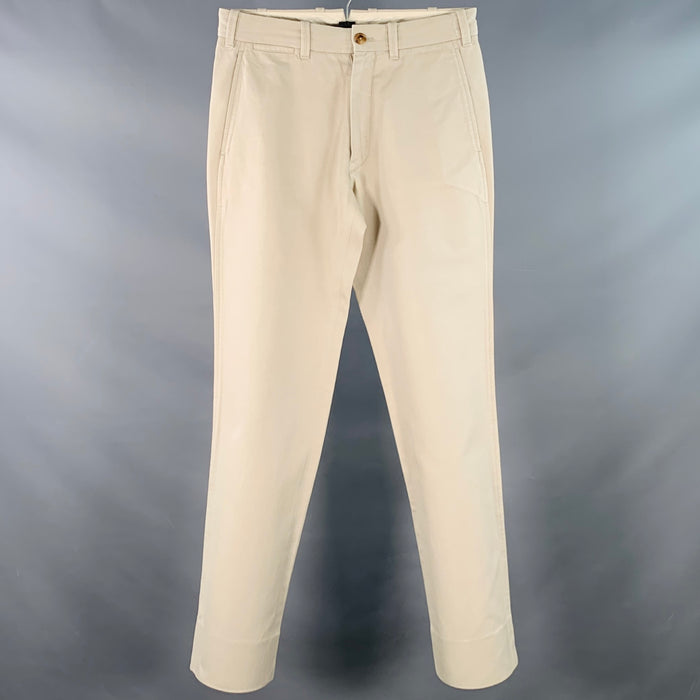 TOM FORD Size 30 Grey Taupe Twill Cotton Tapered Casual Pants