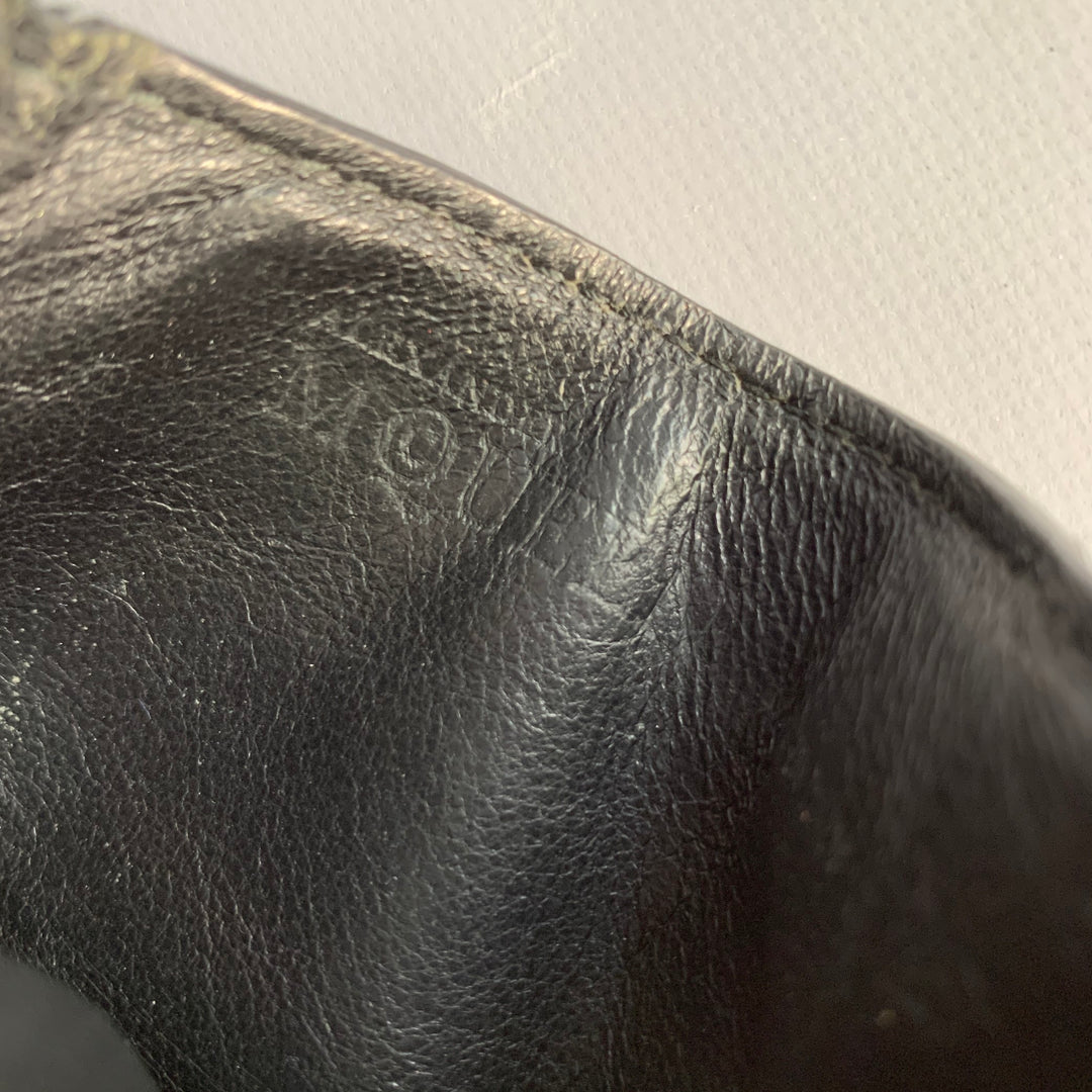 ALEXANDER MCQUEEN Black Textured Leather Wallet