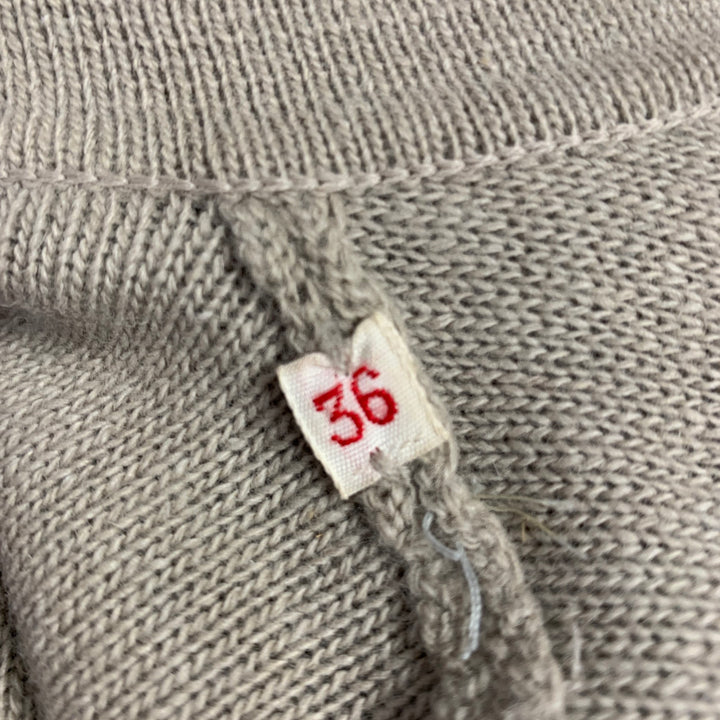 SONIA RYKIEL Size 4 Beige Taupe Belted Knit Cardigan