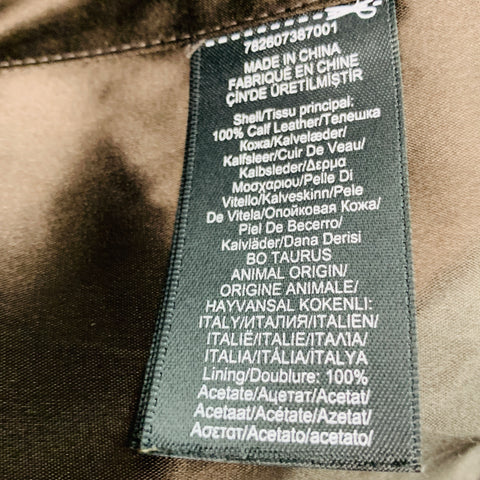 RRL by RALPH LAUREN Size XL Brown Leather Peacoat