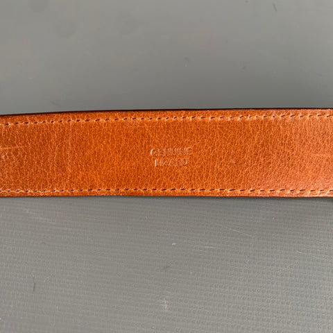ABAS Size 38 Brown Lizard Belt