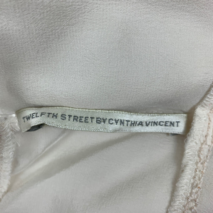 TWELFTH STREET Size S Cream Silk Slip Dress
