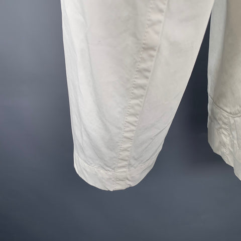 MAISON MARGIELA Size 40 White Cotton Notch Lapel Sport Coat
