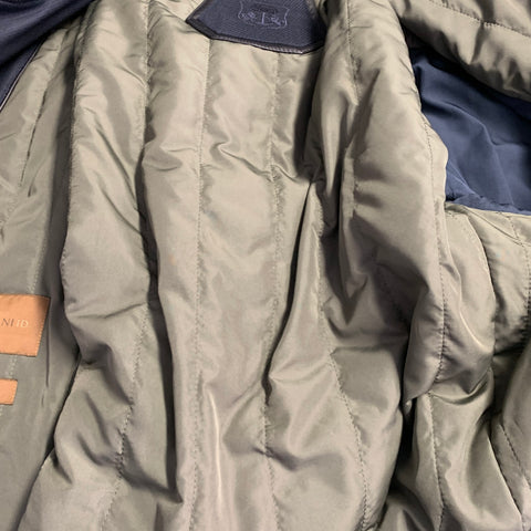 CORNELIANI Taille M Caban en sergé de laine vierge bleu marine