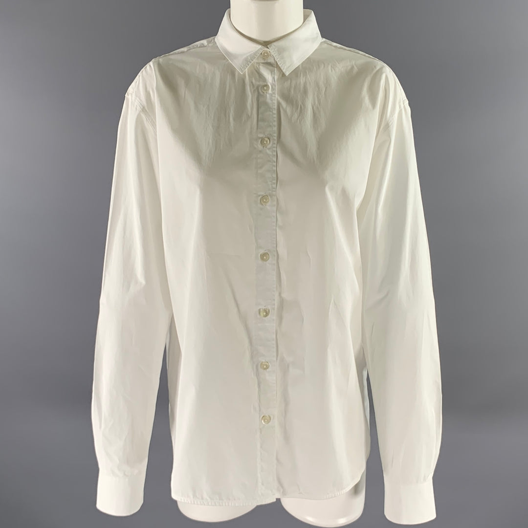 TOTEME Size 10 White Cotton Shirt