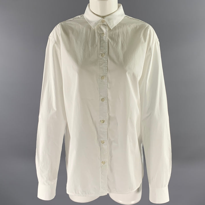 TOTEME Size 10 White Cotton Shirt