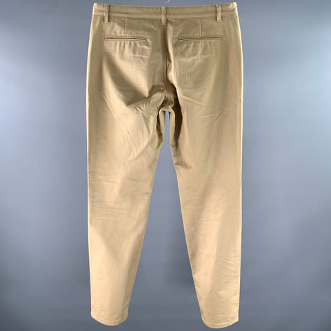 APC Size 34 Khaki Cotton Straight Chino Pants