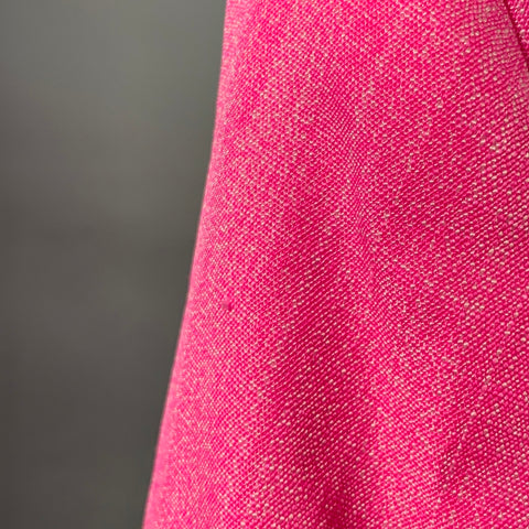 Veste Blazer Jacquemus Taille S Le Raphia Rose Fluo Blanc Mélange Viscose Col Cranté