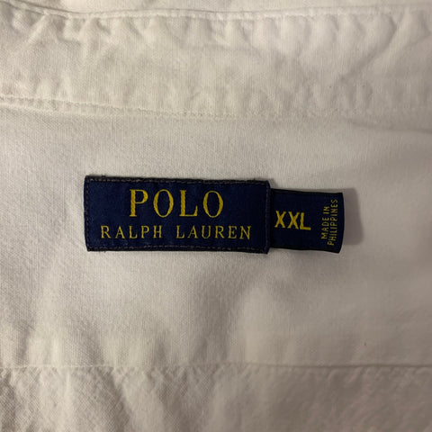 POLO by RALPH LAUREN Size XXL White Cotton Long Sleeve Shirt