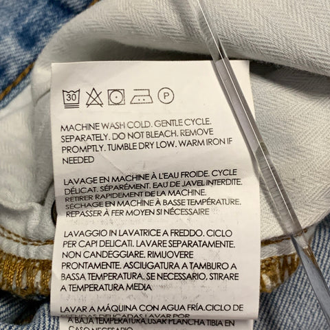 CLUB MONACO Size 30 Blue Cotton Blend Skinny Five Pockets Jeans