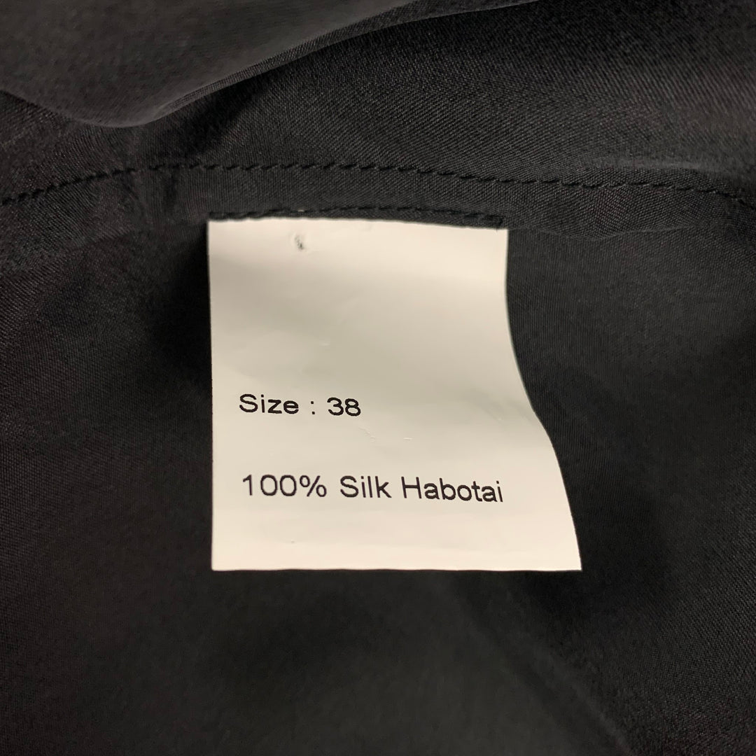 MCQ by ALEXANDER MCQUEEN Size XS Black Silk Patch Pockets Shirt