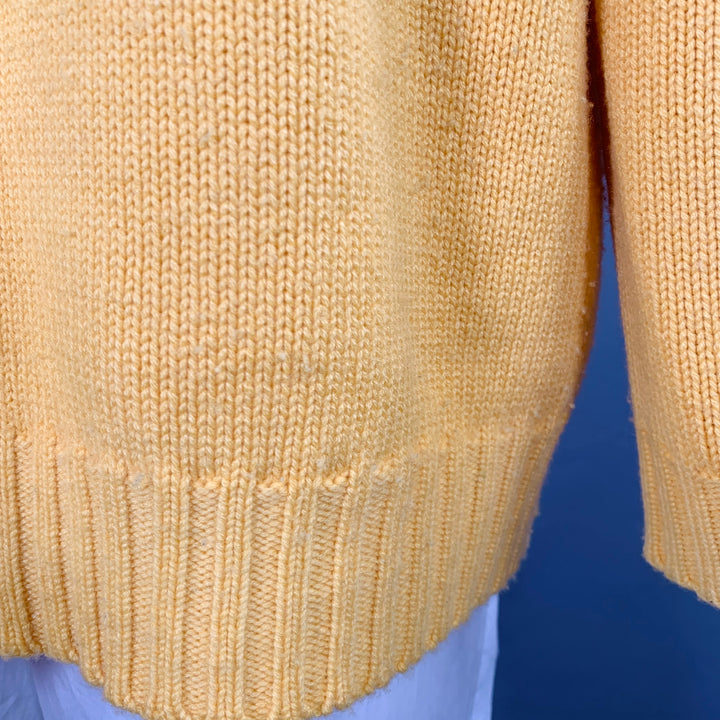 PRABAL GURUNG Size XL Yellow Blue Dyed Cashmere Hooded Sweater