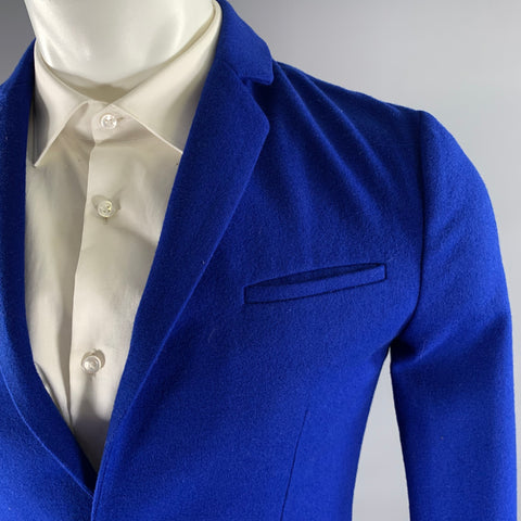 HAN KJOBENHAVN Size S Blue Cobalt Wool Blend Sport Coat