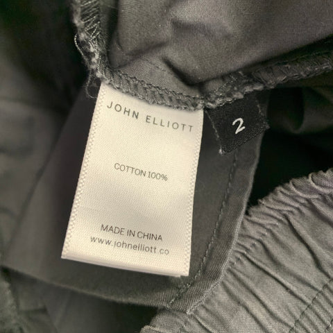 JOHN ELLIOTT Size 30 Grey Cotton Cargo Shorts