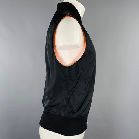 FEAR OF GOD 2015 Size S Black Nylon Double Zipper Vest
