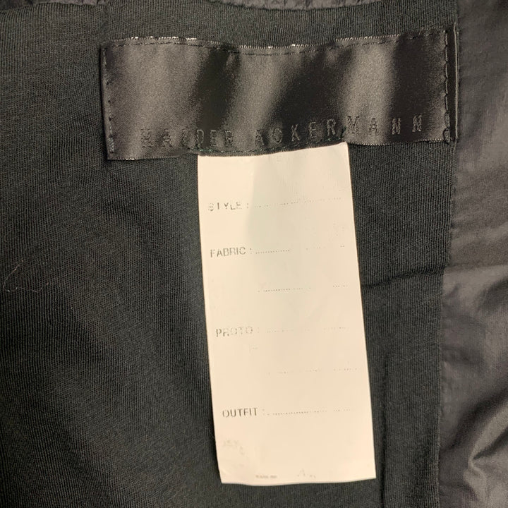 HAIDER ACKERMANN Size M Black Red Checkered Notch Lapel Sport Coat