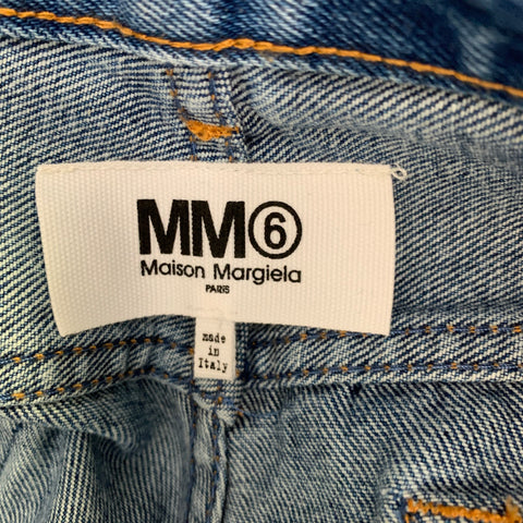 MAISON MARGIELA Size 10 Medium Wash Denim Cotton Jeans