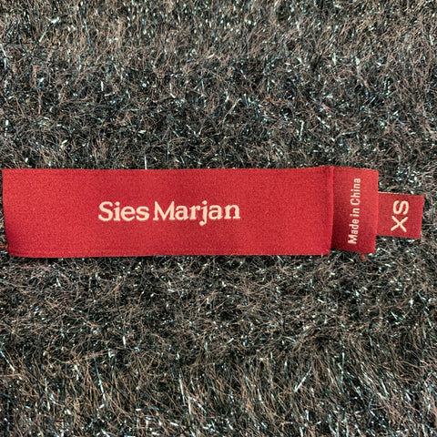SIES MARJAN Size XS Metallic Green Polyamide Blend Crew Neck Pullover