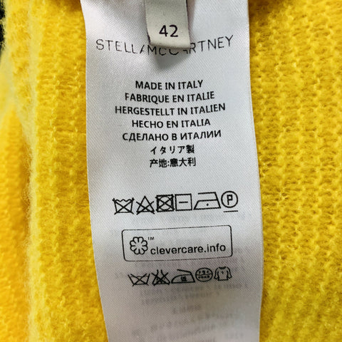 STELLA McCARTNEY Jersey asimétrico de seda de cachemira amarillo talla 6