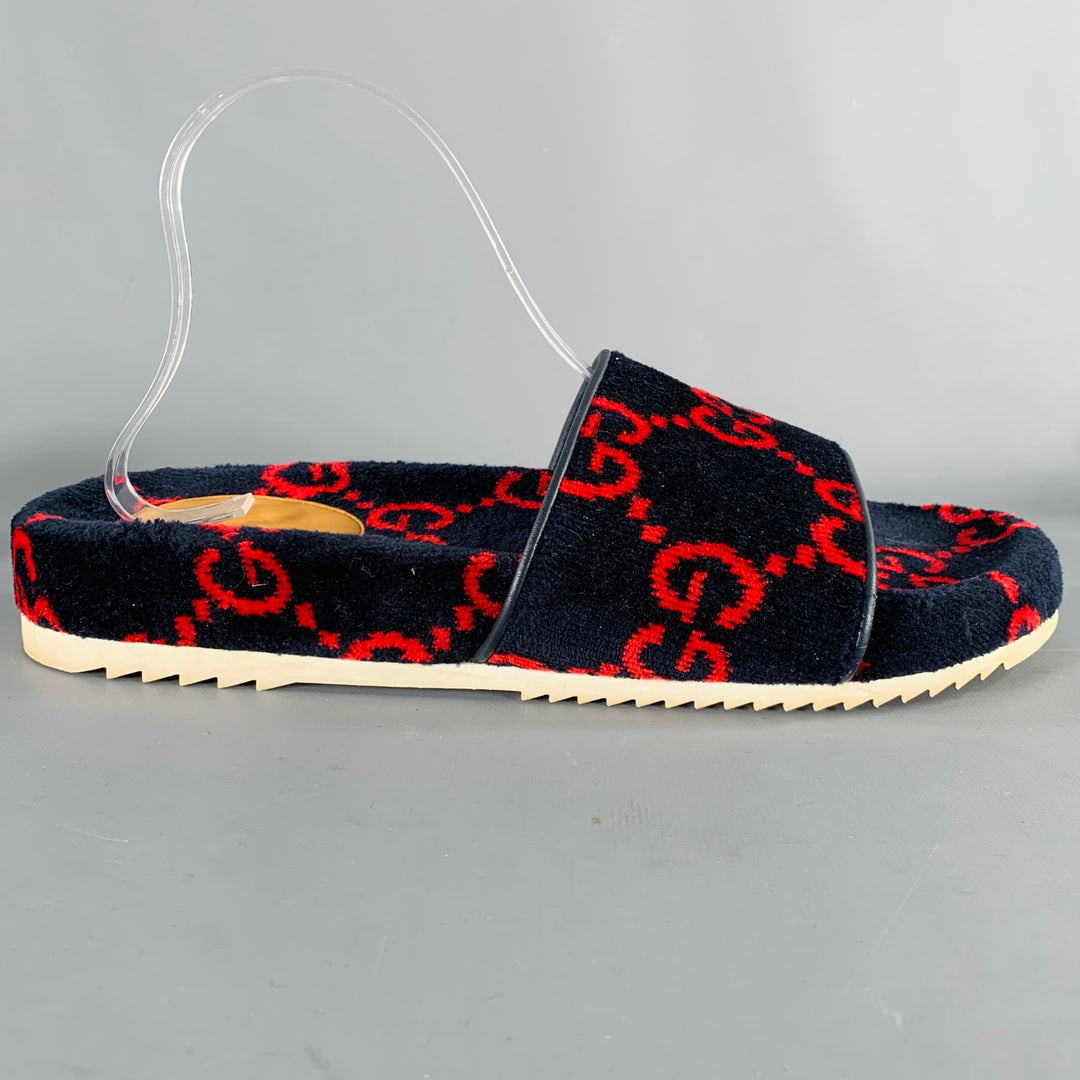 Gucci Black and Red Sandals Gucci Maverik Web-striped cross-strap Sandals | Black | FARFETCH main image 3