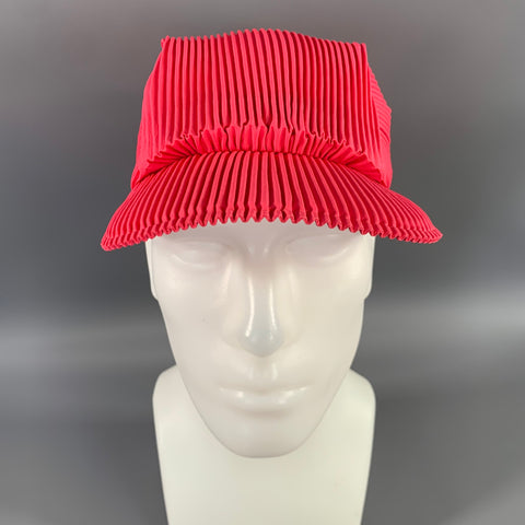 PLEATS PLEASE by ISSEY MIYAKE Pink Pleated Polyester Hat