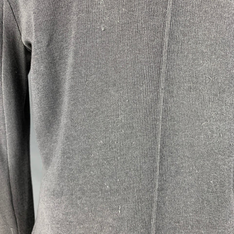 JOHN VARVATOS Size M Grey Silk Cashmere 2 Pockets Cardigan