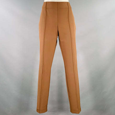 LAFAYETTE 148 Size 6 Brown Polyamide Blend Side Zipper Dress Pants