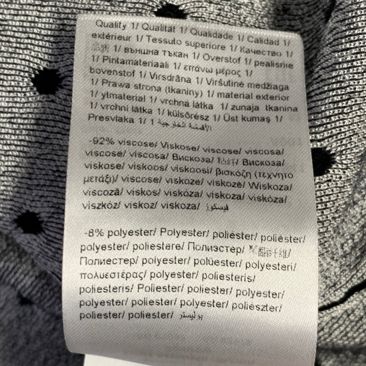 ESCADA Size M Black White Viscose Blend Polka Dot 2 Piece Cardigan Set