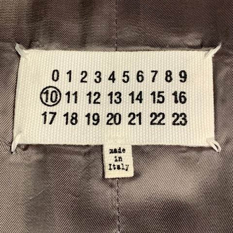 MAISON MARTIN MARGIELA Gilet de cérémonie en V, gris chiné taupe, taille 40