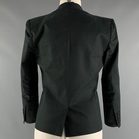 HELMUT LANG Size 2 Grey Cotton Blend Single breasted Jacket