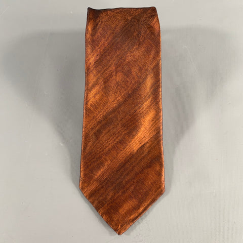 DKNY Black Copper Silk Tie