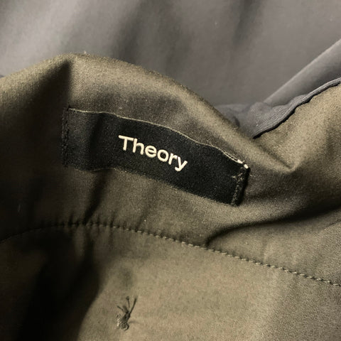 THEORY Size 30 Navy Solid Polyamide Elastane Pintuck Casual Pants