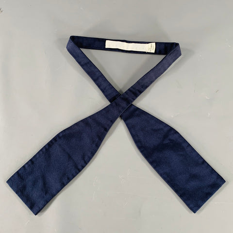 BRENDA KETT Navy Silk Bow Tie