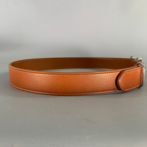 SHINOLA Size 36 Brown Leather Belt