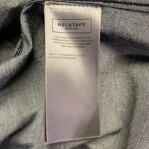 BELSTAFF Size XL Black Coated Cotton Trucker Jacket