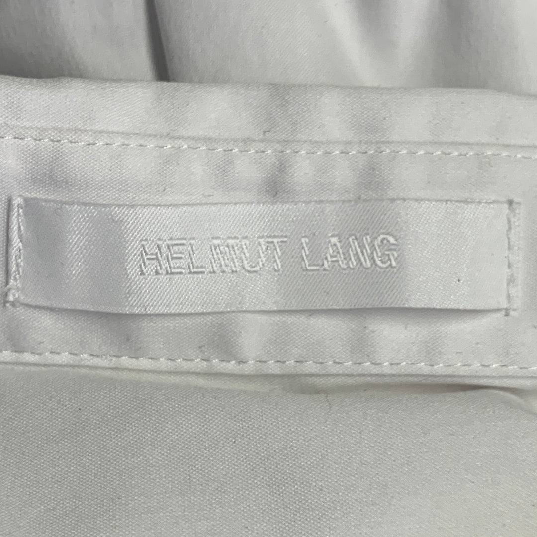 HELMUT LANG Size M White Cotton Blend Button Up Long Sleeve Shirt