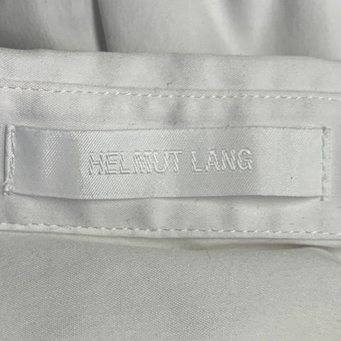 HELMUT LANG Size M White Cotton Blend Button Up Long Sleeve Shirt