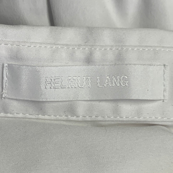 HELMUT LANG Size M White Cotton Blend Button Up Long Sleeve Shirt