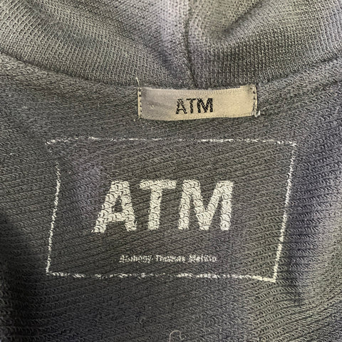 ATM Size XS Black Knitted Cotton Zip Up Jacket