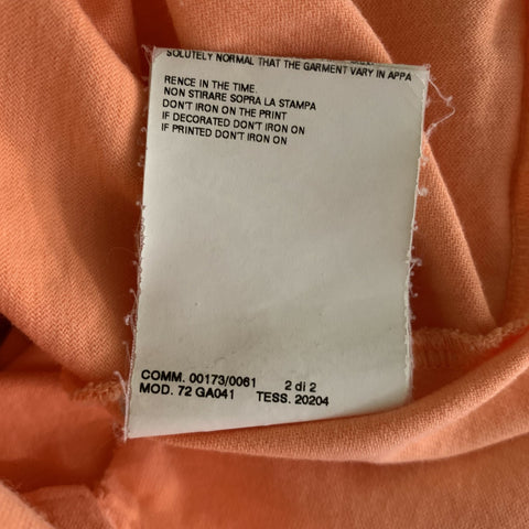 DSQUARED2 Size M Orange Cotton Polo Shirt