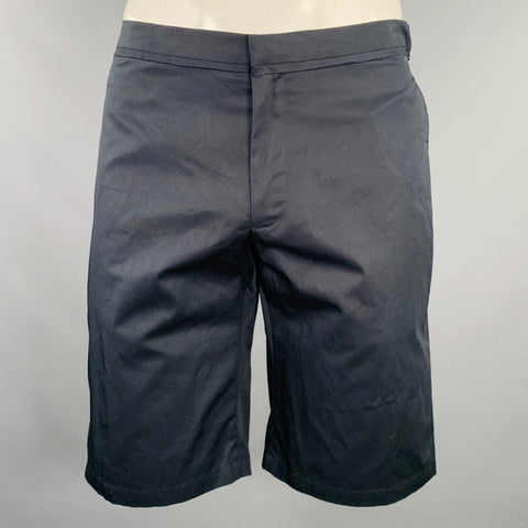 Short en coton bleu marine taille 36 LANVIN