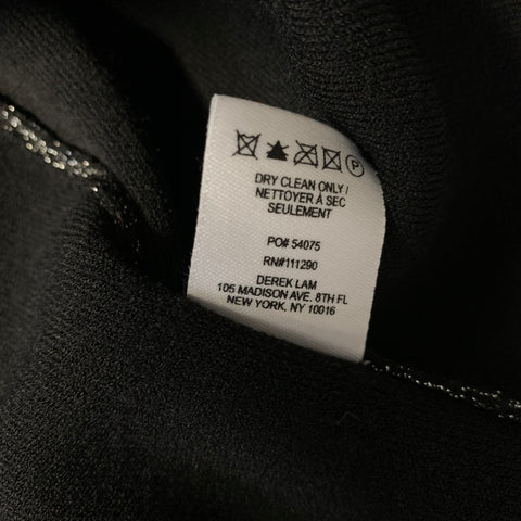 DEREK LAM Size L Silver Black Viscose Tank Casual Top