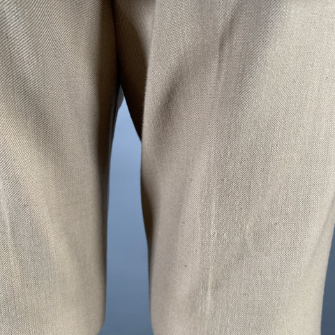 FILIPPA K Size 36 Khaki Polyester Blend Notch Lapel Suit