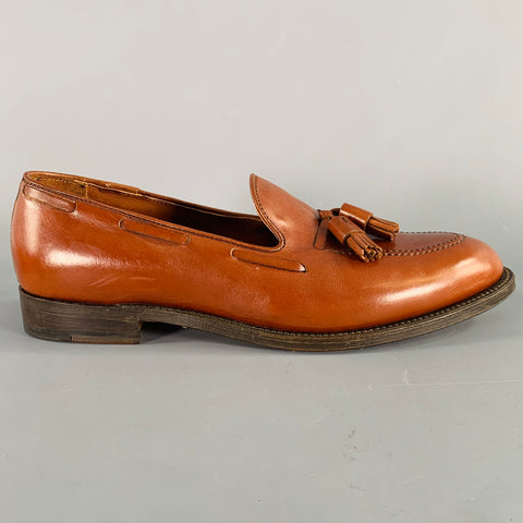 ALDEN Size 10 Brown Leather Tassels Loafers