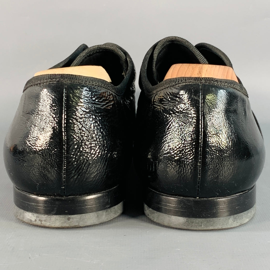 Alexander McQueen Dark Leather Slip-Ons Alexander McQueen Leather Black Espadrilles Loafers Slip on  main image 4
