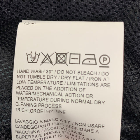 OFF-WHITE Size L Teal Polyamide Zip Up Jacket