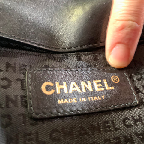 CHANEL Black Quilted Leather Cross Body Handbag
