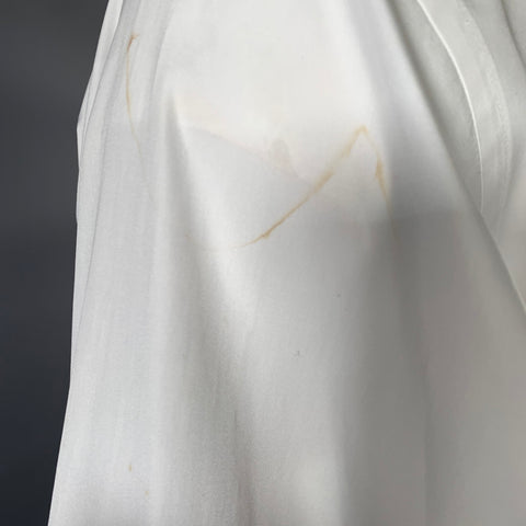 RALPH LAUREN Size XL White Solid Cotton Tuxedo Long Sleeve Shirt